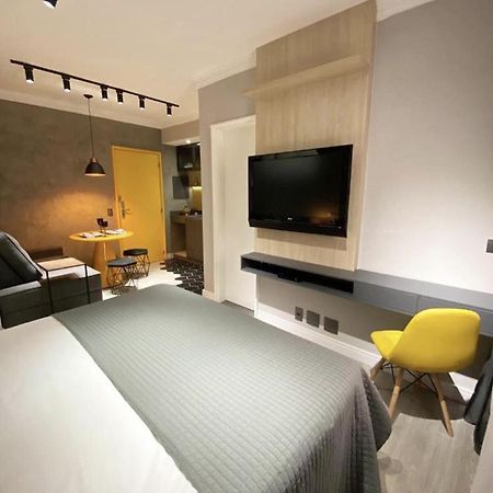 Studio Moderno - Jardins: Cama Queen, Ar E Garagem São Paulo Eksteriør bilde